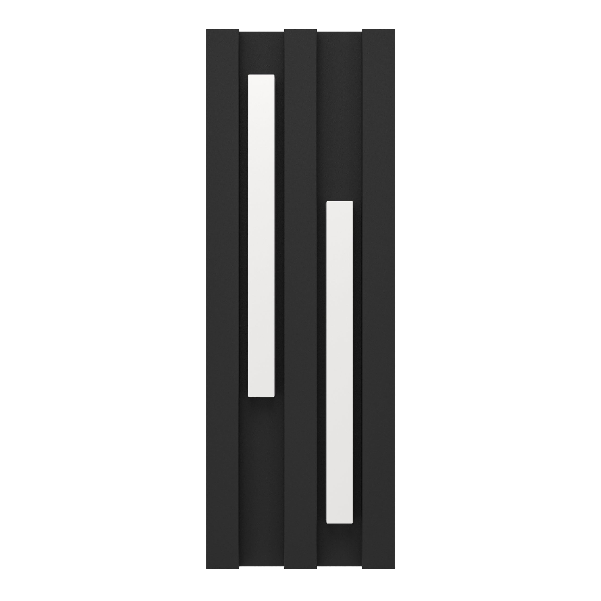 EGLO LED Außenleuchte Fandina, Wandleuchte außen rechteckig | Wand Außenbeleuchtung aus Metall in Schwarz, Außenlampe warmweiß, IP55