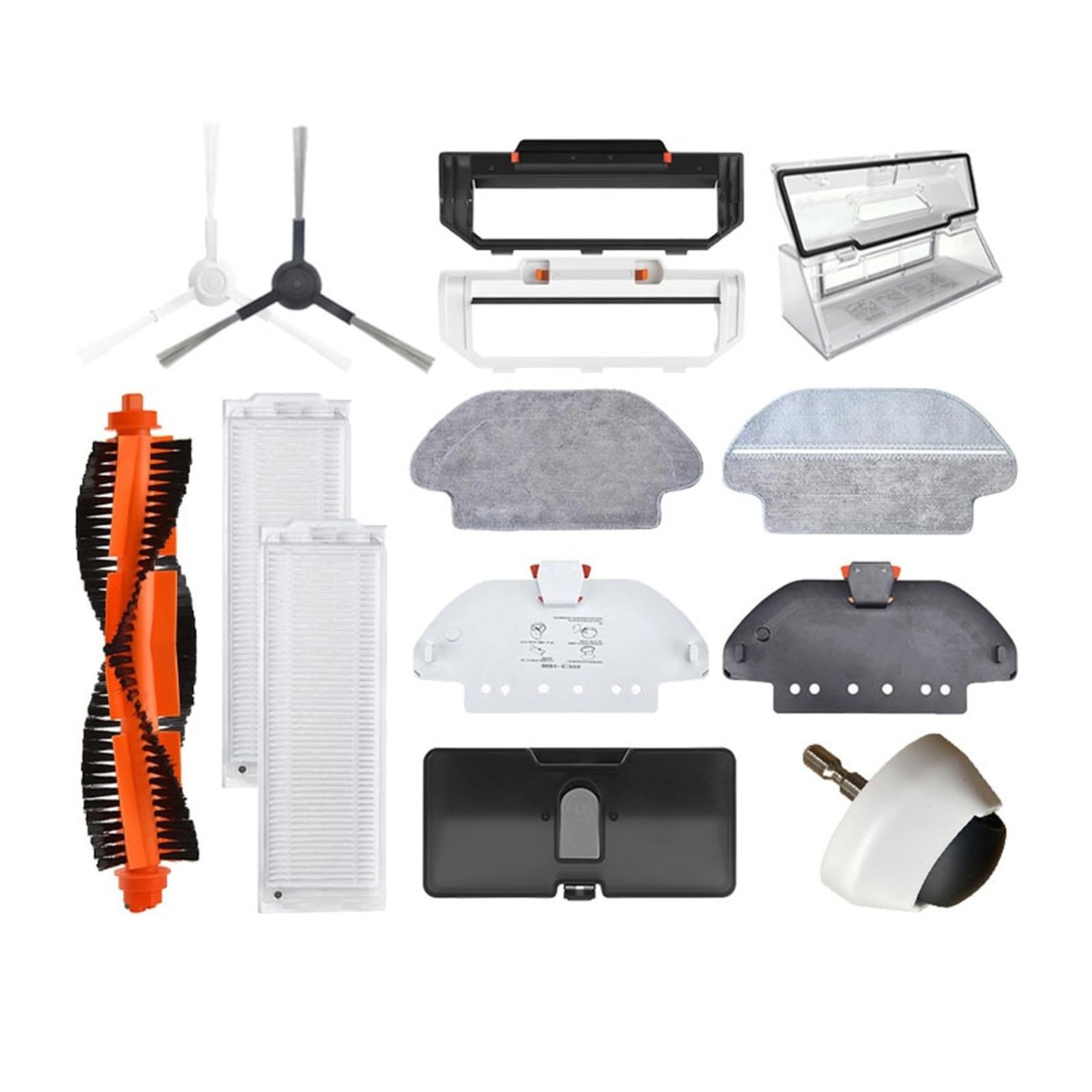 Kompatybilny z Mi, Robot Vacuum-Mop Pro STYTJ02YM STYJ02YM V2 V3 SE, kompatybilny z Conga, 3490 3690 Części zamienne, filtr, ściereczka do mopa, zbiornik na wodę, akcesoria do szczotki głównej (kolor