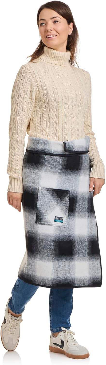NorSari ‘The Wearable Blanket’, The Geometric Print, Charcoal