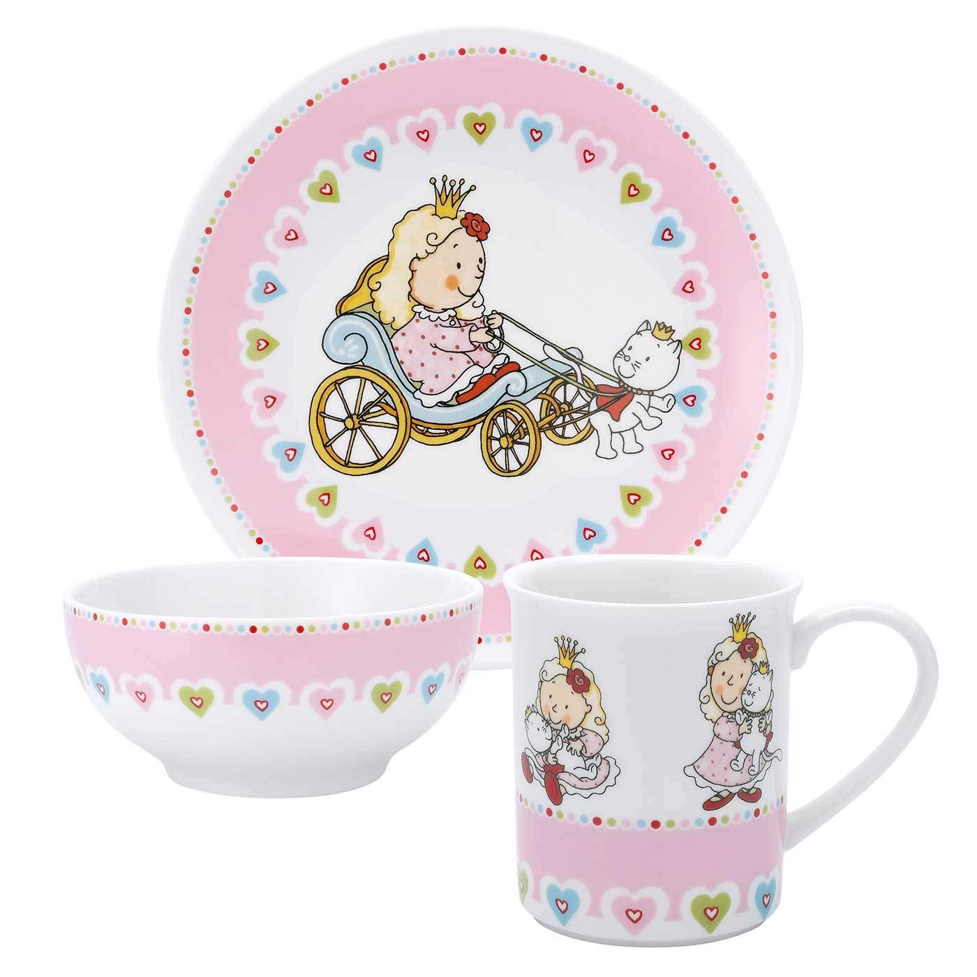 PURESIGNS Kindergeschirr-Set NELIA - Porzellanset für Kinder