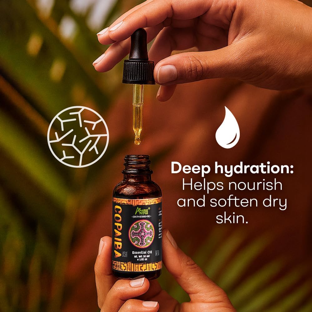 Copaiba Oil 30ml – 100% Pure & Natural, Steam Distilled from Wild-Harvested Copaifera Officinalis, for Skin Care, Massage & Aromatherapy - Image 2
