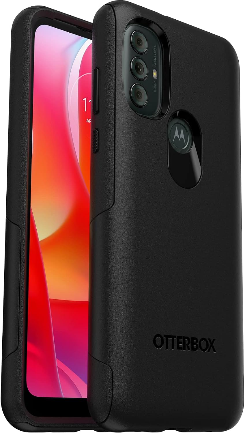 OtterBox moto g power (2022) Commuter Series Lite Case - BLACK, slim & tough, pocket-friendly, with open access to ports and speakers (no port covers),