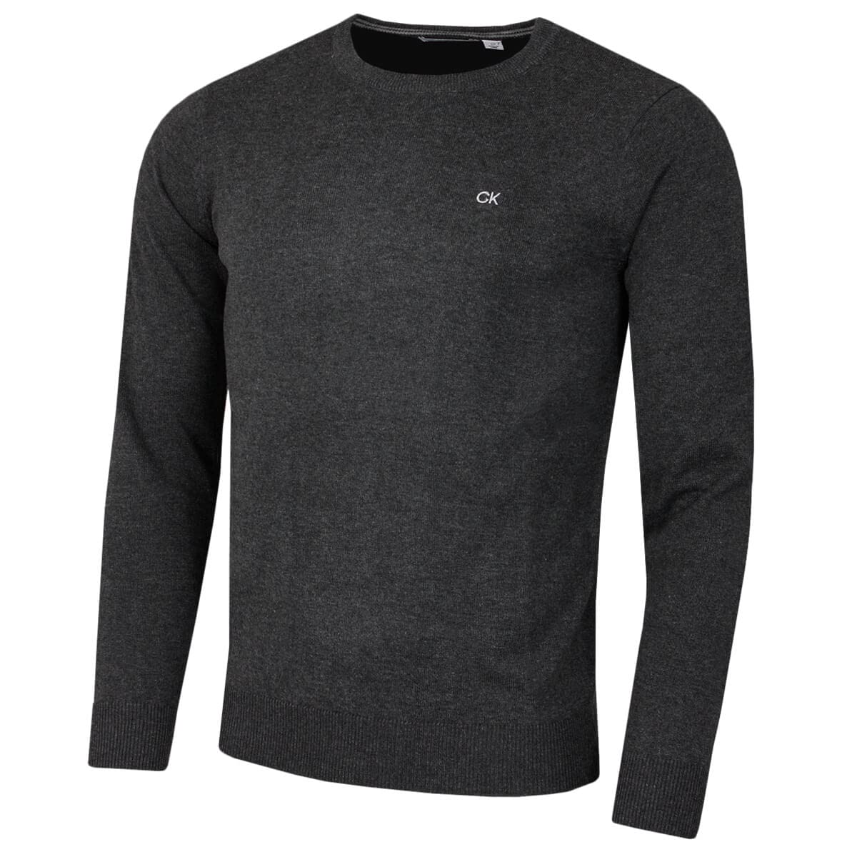 Calvin Klein Mens Crew Neck Sweater - Charcoal - XXL