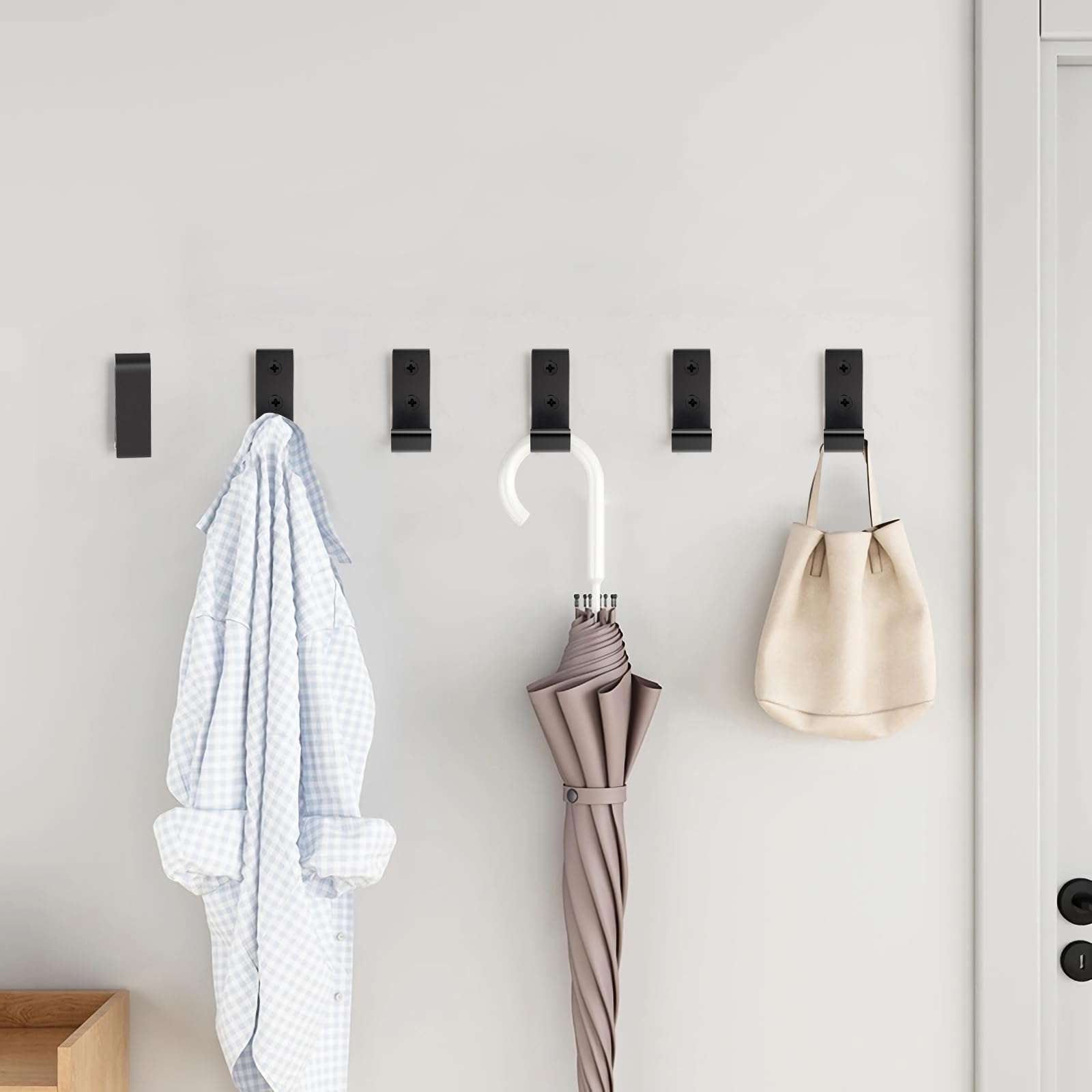 4 Piezas Crochets Muraux Pliables, Crochet Pliant 90 Grados, Crochets Pour Manteaux Invisibles