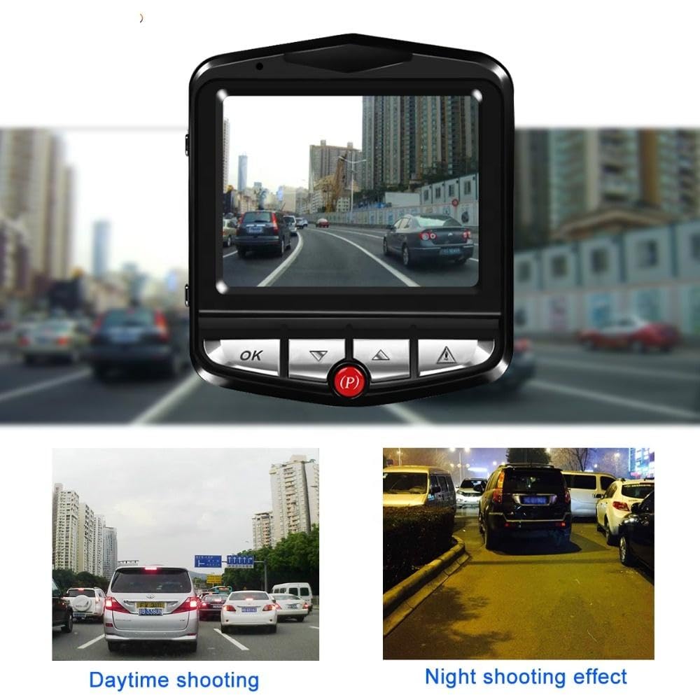 TECHDASH Dash Camera for Car Front and Rear |1080P Full HD | Night Vision | G-Sensor | Loop Recording | Motion Detection | 170° Wide-Angle Dashcam | 128GB SD Card Support 2