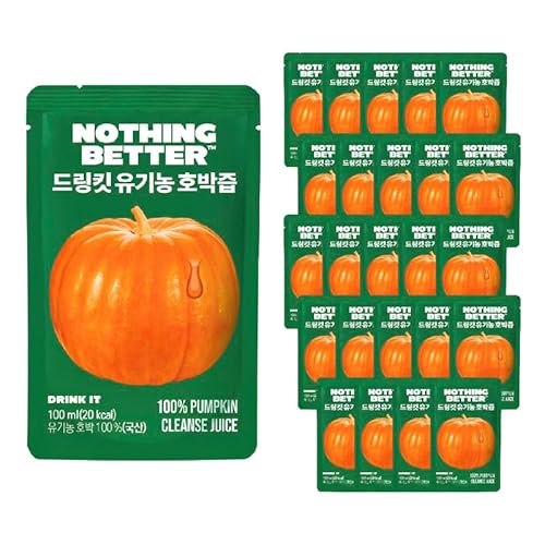 【海外直送品 】[Drink it] 100％オーガニックカボチャジュース100ml 24包1箱むくみ 腫れ ダウンタイム ダイエットのサムネイル