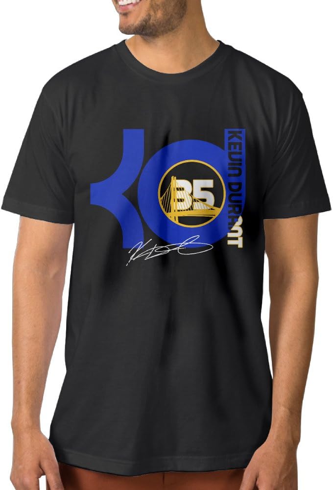 Noral Golden State #35 KD Basketball Player Men's Crewneck Tee Shirt Black