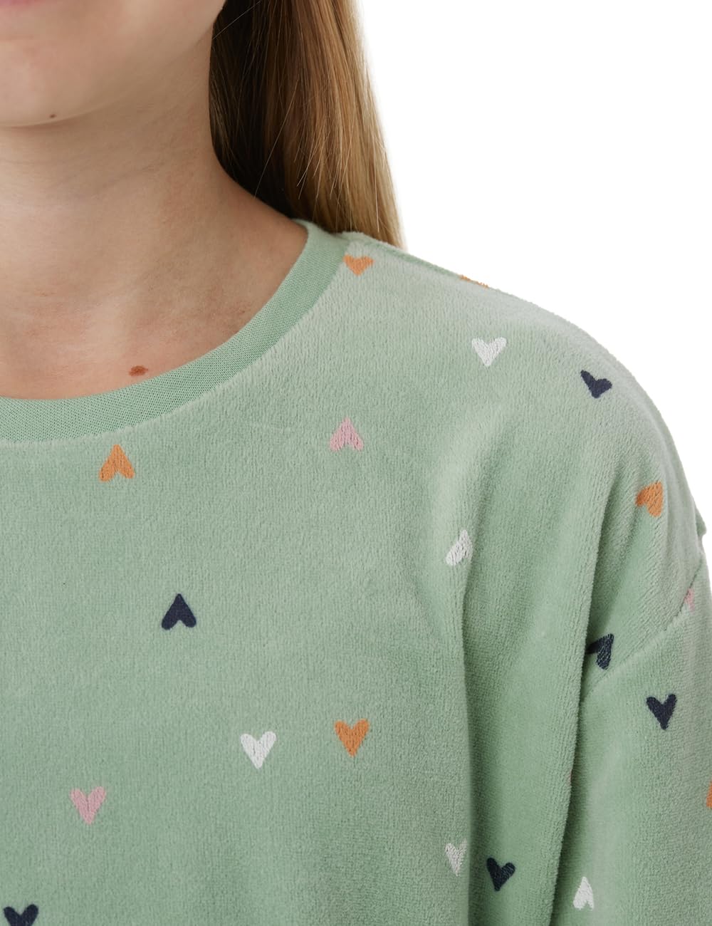 Schiesser Mädchen Schiesser Mädchen Schlafanzug Set Pyjama Lang Velour - Größe 98 Bis 176 Pyjamaset (1er Pack)