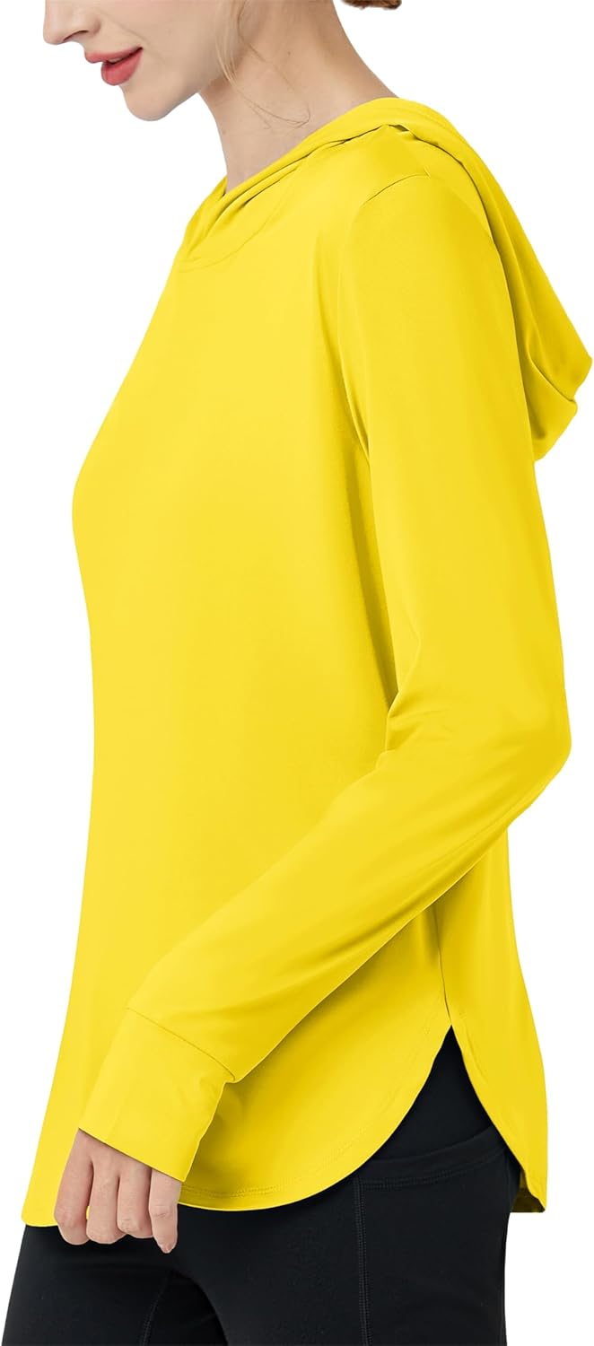 MAGCOMSEN Women's UPF 80+ Sun Protection Hoodie Long Sleeve Hiking Fishing Lightweight UV Rashguard with Thumb Hole - Image 2