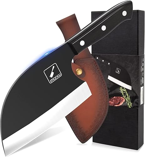 Miniatura 6 de imarku Cuchillo de chef de 7 pulgadas, cuchillo Santoku ultra afilado y cuchillo de carnicero de 7 pulgadas