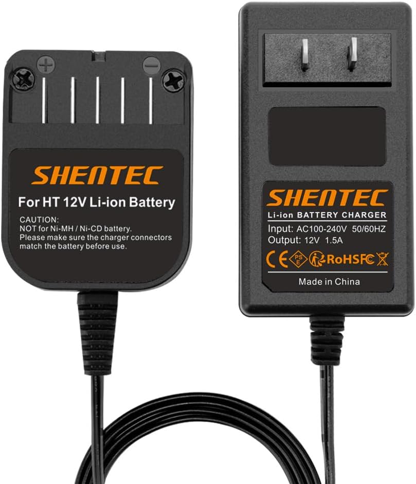 Shentec 10.8V-12V Li-ion Battery Charge Compatible with Hitachi BCL1015 329369 329370 329371 329389 331065 Slide-in Style Batteries (Not for Ni-MH/Ni-Cd Battery)