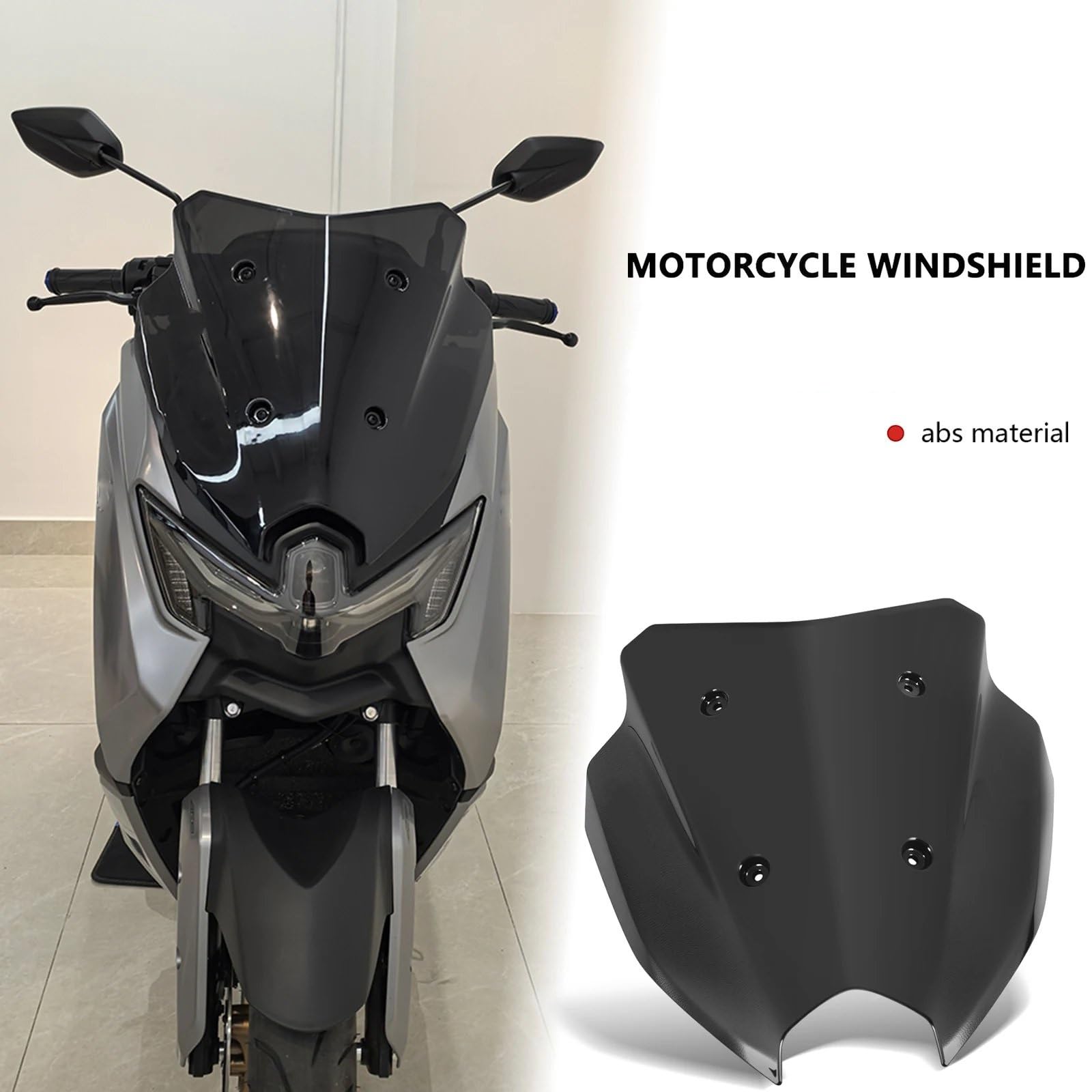 Deflector cupula Moto para NMAX 125 para NMAX 155 para Tech para MAX 2025 Accesorios Motocicleta Parabrisas Protector Deflector Carenado Frontal Deflector de Parabrisas