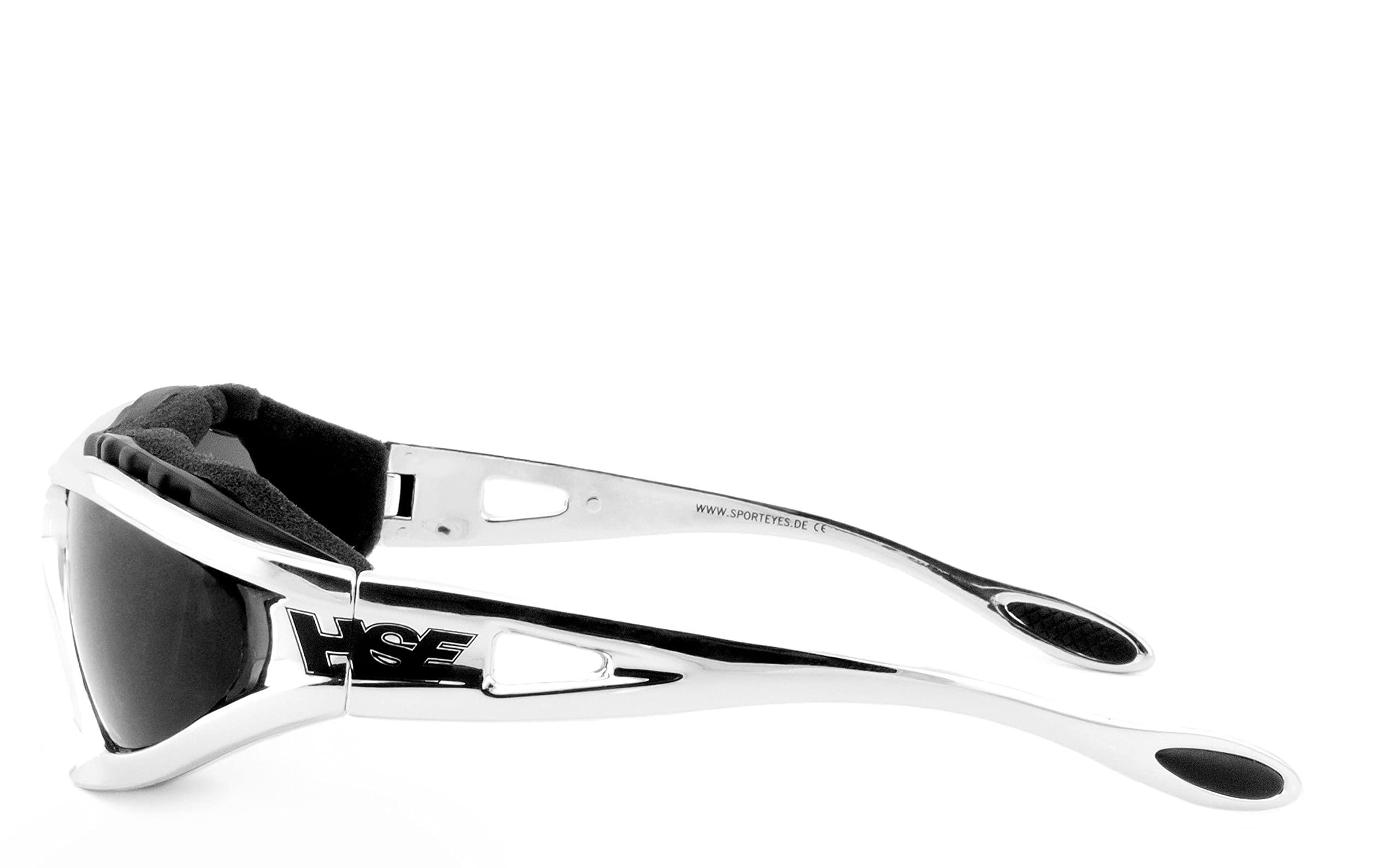 HSE SportEyes® | beschlagfrei, Winddicht, HLT® Kunststoff-Sicherheitsglas nach DIN EN 166 | Sportbrille, Radbrille, Sonnenbrille | Brille: 231