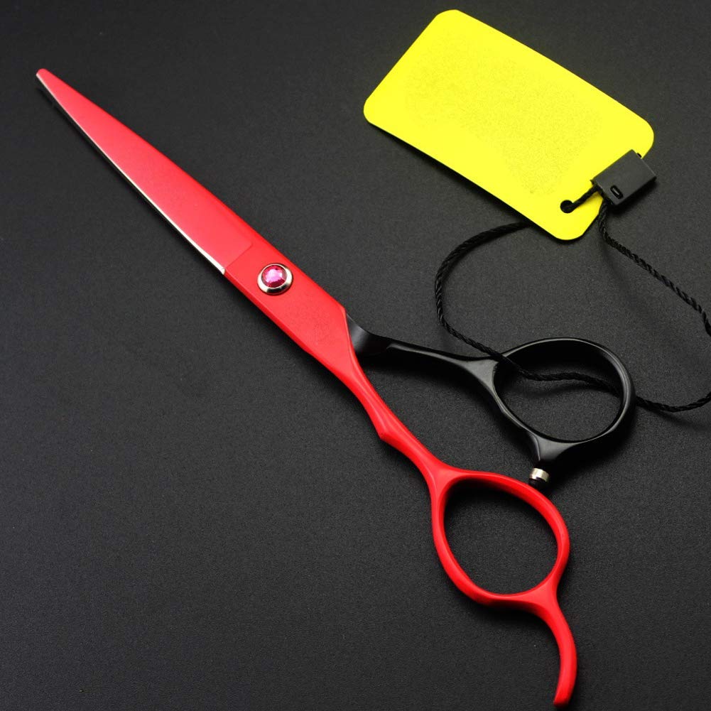 Ciseaux de Coiffure et à effiler 6 Pouces pour Salon de Coiffure, Coupe pour gaucher, Coffret Cadeau avec Pochette, Toothcut6inch (Un Ensemble de 6 Pouces) Toothcut6i