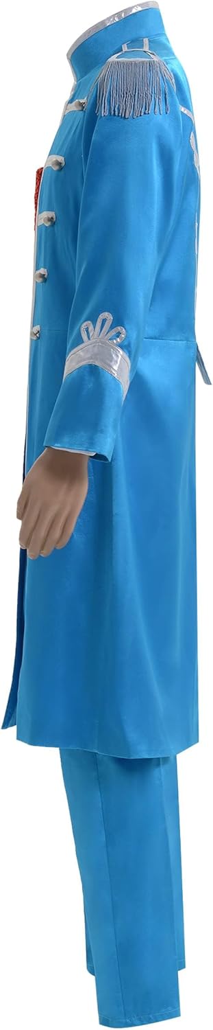 Men's 1960's British Pop-Star Costume Adults 60's Rock Band Musician Cosplay Jacket Costume Suit - Image 3