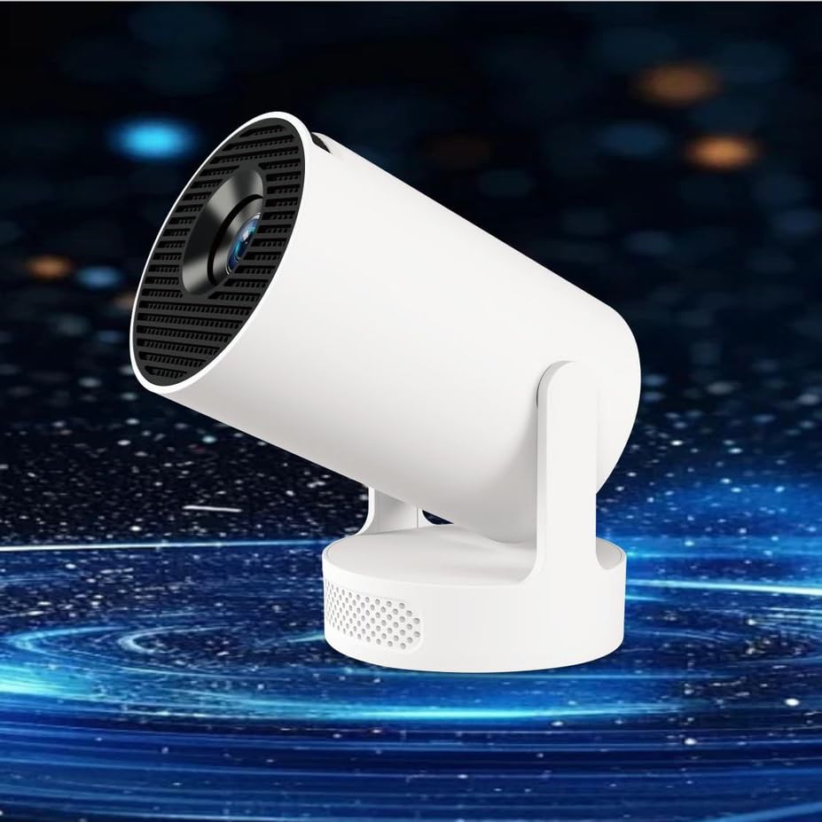 HY300 PRO Mini Proyector 4K 1080P Compatible con Android 11 WiFi 6 Bluetooth 5.0 Soporta Airplay & Miracast, Proyector portátil para el hogar y al aire libre Proyector con trampa automática (Ultra)