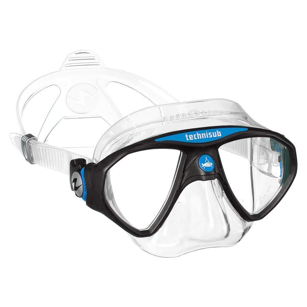 Aqua Lung Atlantis Single Lens Dive Mask Aqualung Micro Mask -X Black -  Free Divers Aqualung Dive Mask