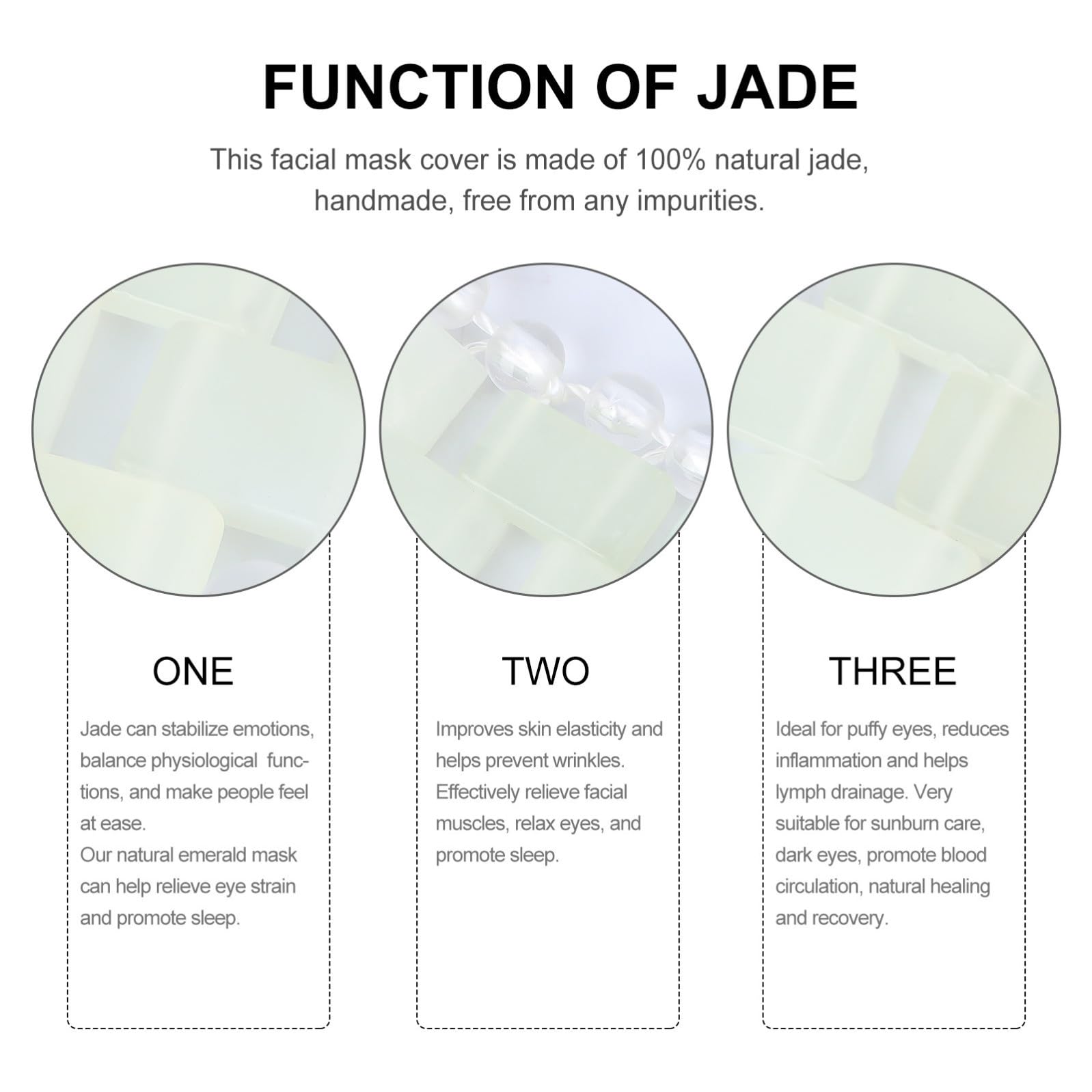 Jade Gesichtsmaske Für Massage Zuhause Kühlmaske Schmerzlindernde Maske Jade Maske Beruhigende