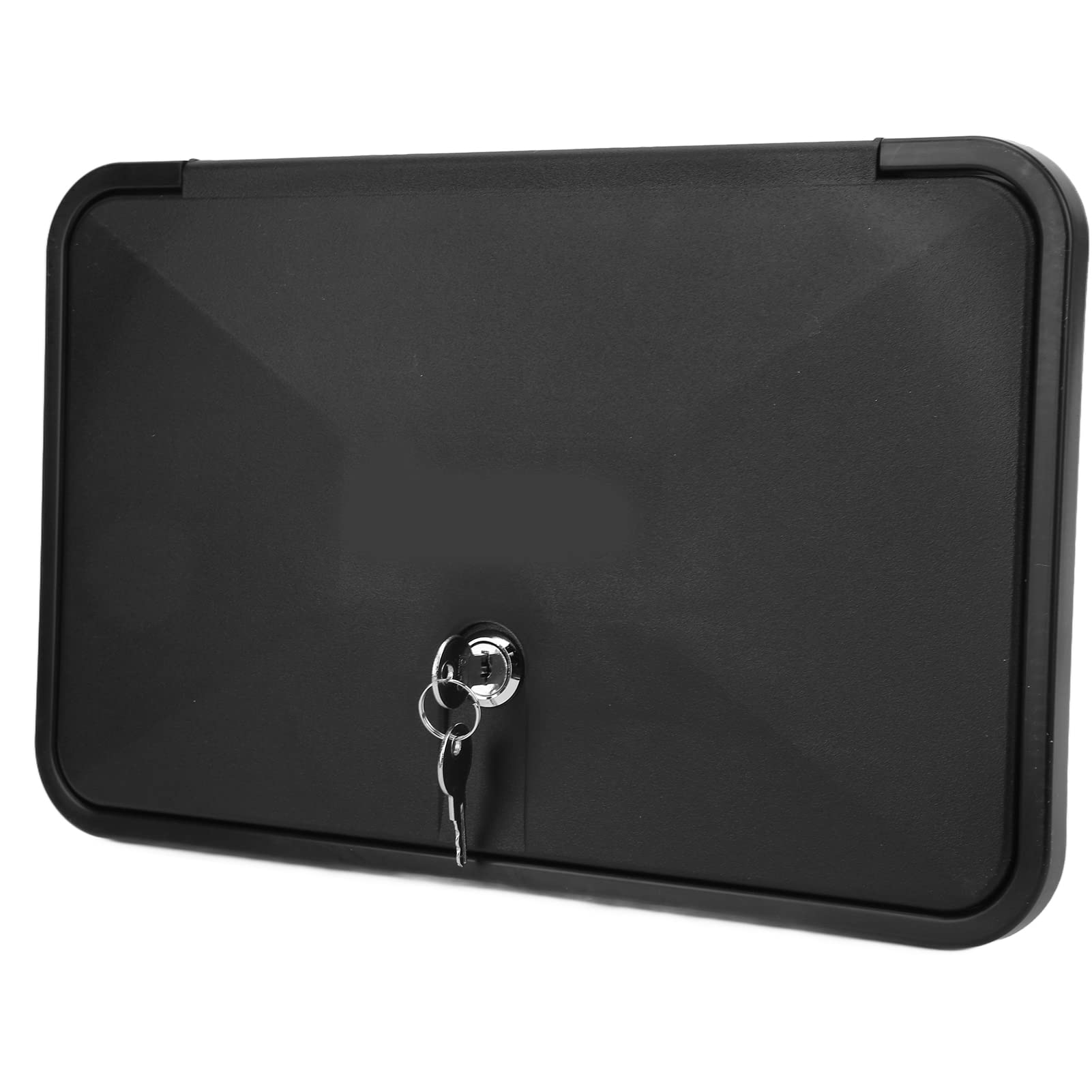 Aramox - Kit de Caja de Ducha Exterior de ABS Negro, Mezcladores, Ducha de Lluvia de Montaje en Pared con 2 Llaves, Accesorios para RV para Autocaravana, Caravana