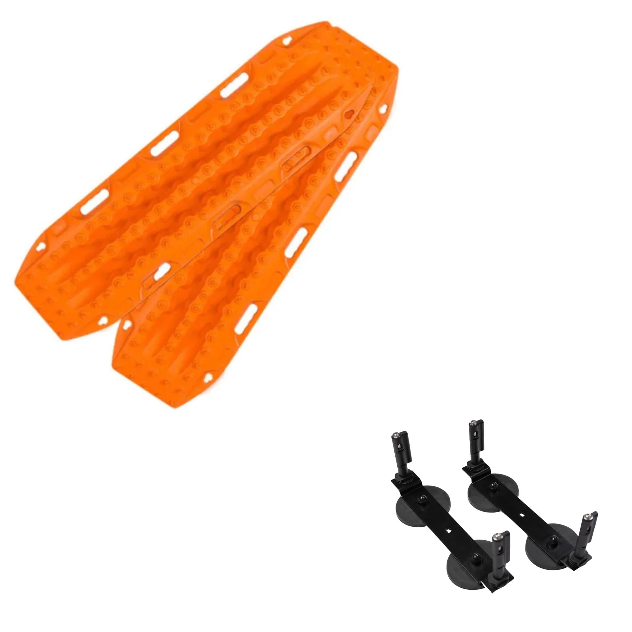 MAXTRAX MKII Sandbleche orange mit magnetischer Halterung von Campnetic | Sandboards ohne bohren, Campnetic Set, Magnethalterung ohne Bohren, Recovery Boards, für Offroad Camper, Vans & 4x4