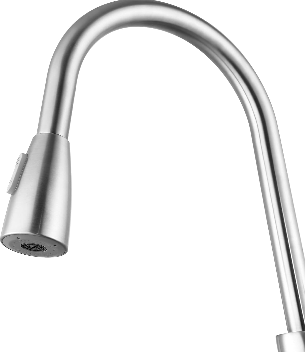 ANZZI 15.75 in. Sire Series 1.8 GPM Single Handle Pull Out Sprayer Brass Interior Kitchen Faucet in Brushed Nickel Finish | KF-AZ212BN