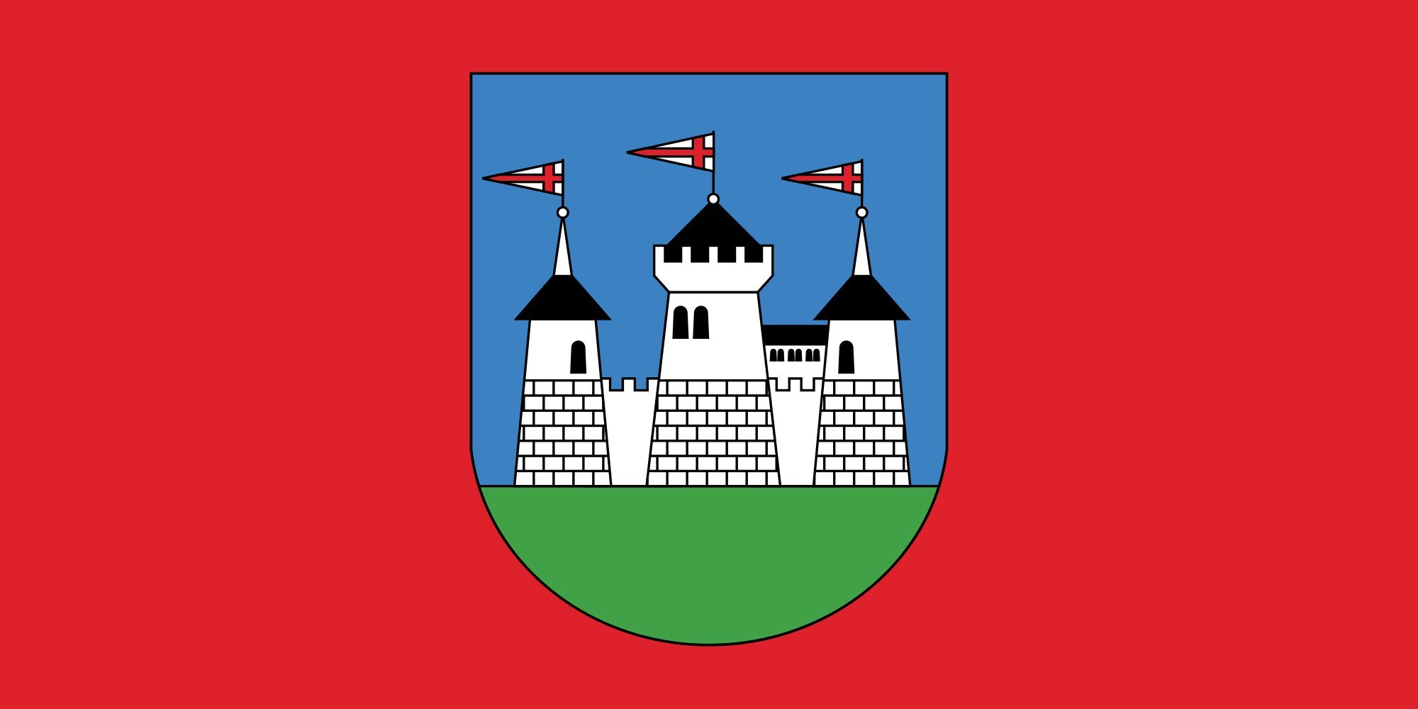 Drapeau Miadziel Belarus grand format pavillon district biélorusse