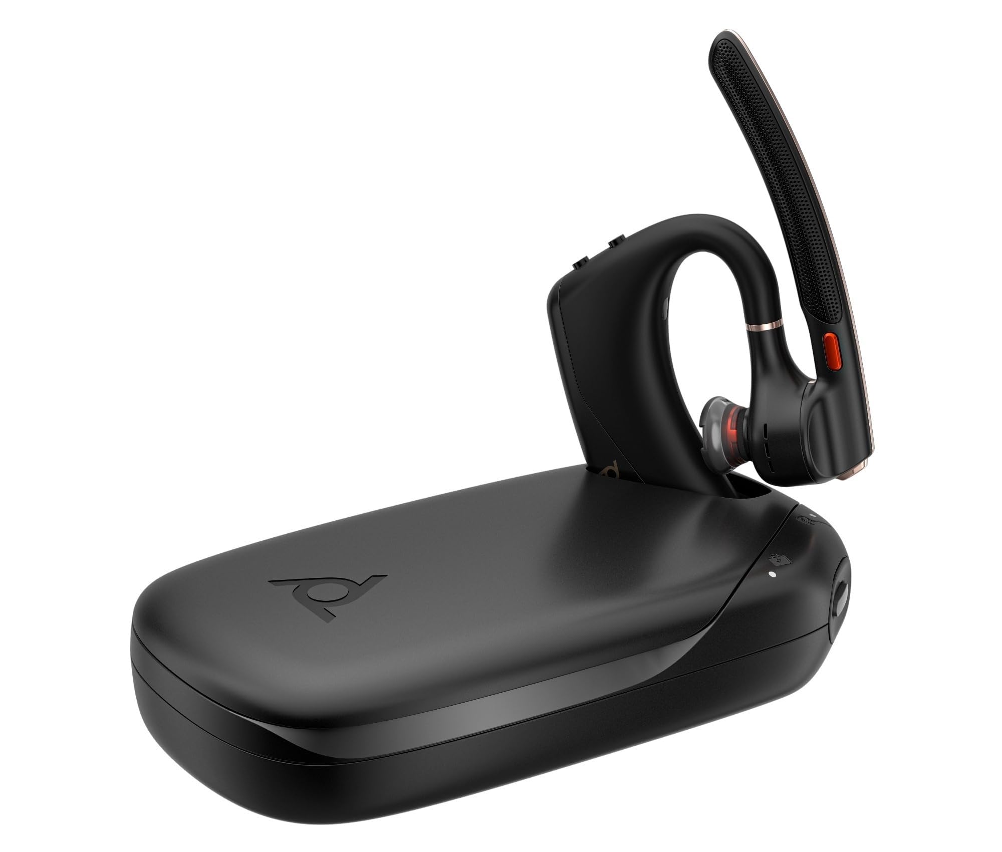 Poly Voyager Legend 50-M Headset UC con quattro microfoni, cancellazione del rumore, tecnologia Poly Noise Block, custodia di ricarica portatile, sensori intelligenti, comandi rapidi