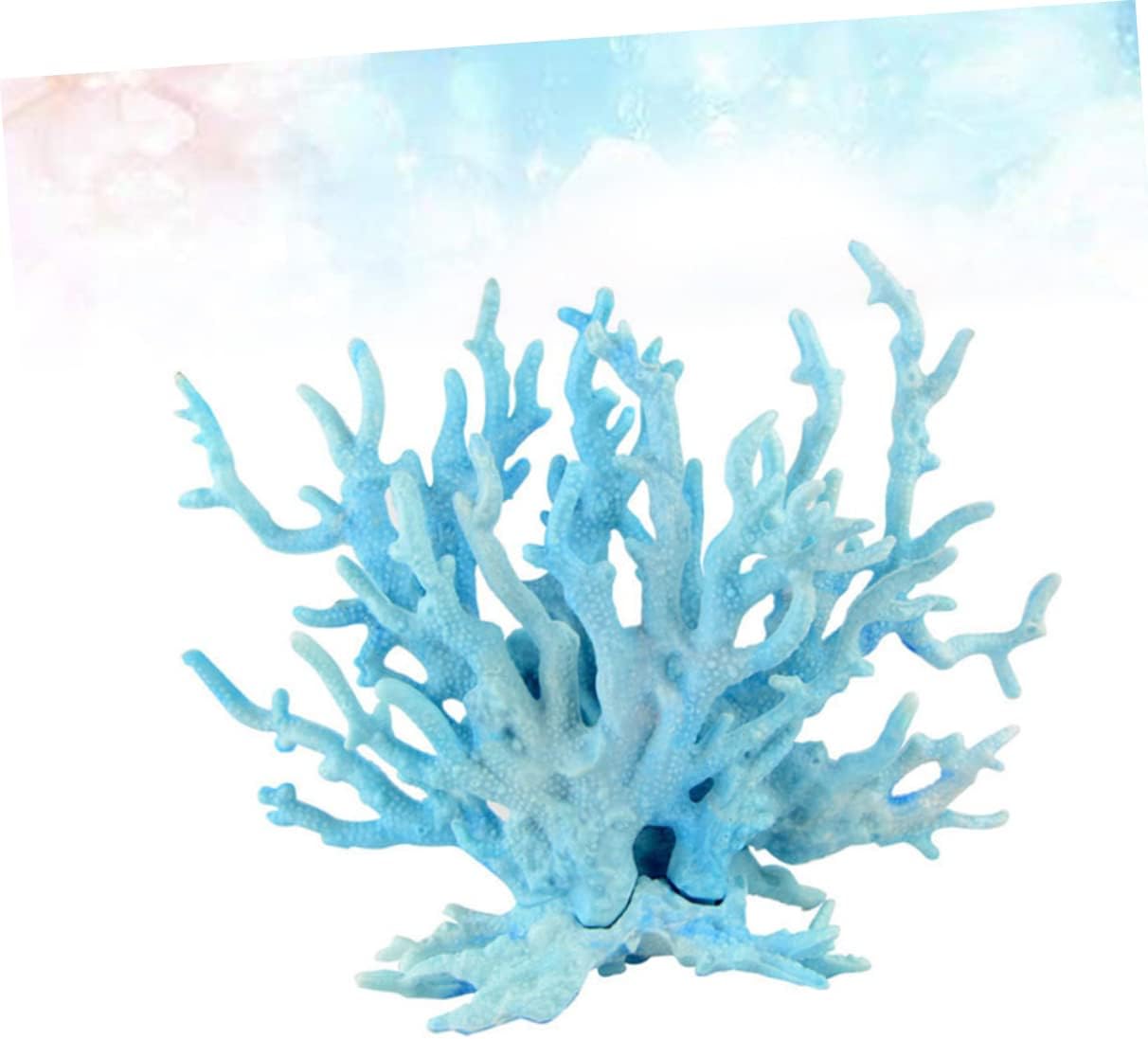 Angoily 6pcs Artificial Coral Aquarium Ornament Lifelike Resin Coral for Fish Tank Decor for Fresh and Easy to Clean and Maintain