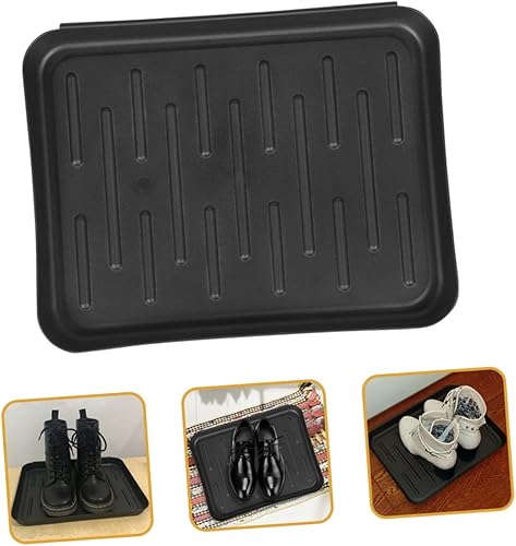 Miniatura 8 de YARNOW Bandeja para botas, 2 piezas, tapete para maceta, herramientas de nieve, para entrada, bandejas para almacenamiento de mascotas, bandeja de