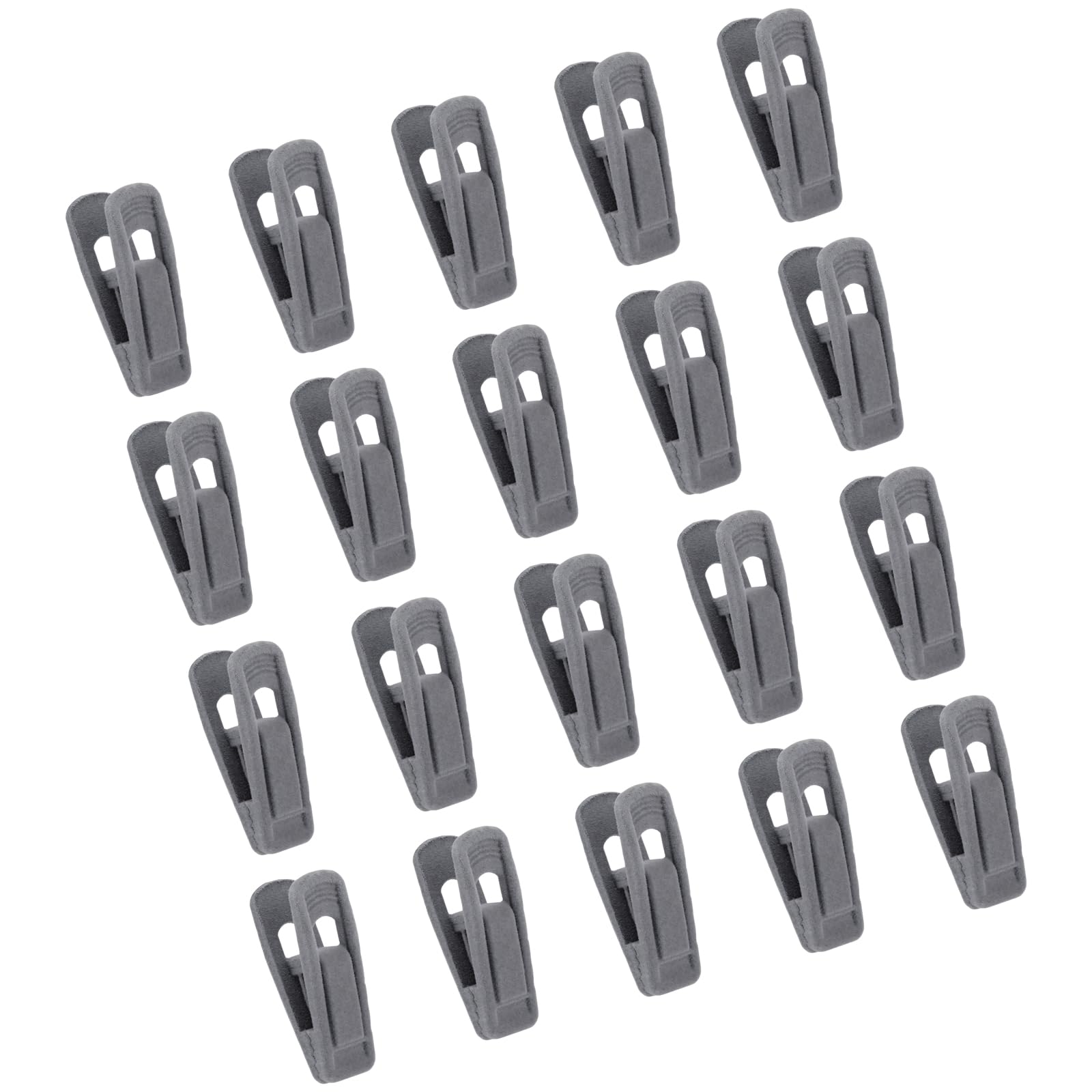 20pcs MultiPurpose Flocking Fasteners Sewing Tasks Home Use Organizing Clothing Assemblies Home Organization Clamps