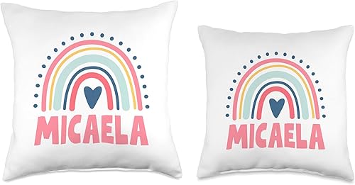 Miniatura 3 de Micaela Name Custom Woman Myth Legend Pink Birthday Party Throw Pillow, 16x16, Multicolor