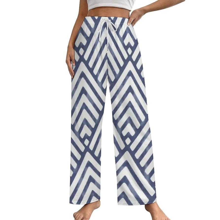 Amazon.co.jp: パジャマパンツ レディース 矢じり ストライプ