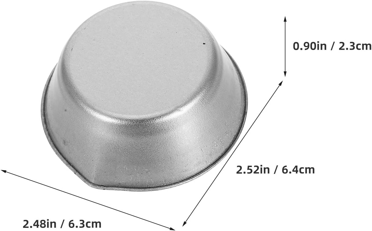 HEALSOPTHY 10pcs Large Round Paint Mixing Trays with Spout for Model Painting, Watercolor and Oil Paint Palette Cups, Artist Mini Pigment Bowls for Hobbyist Craft Supplies