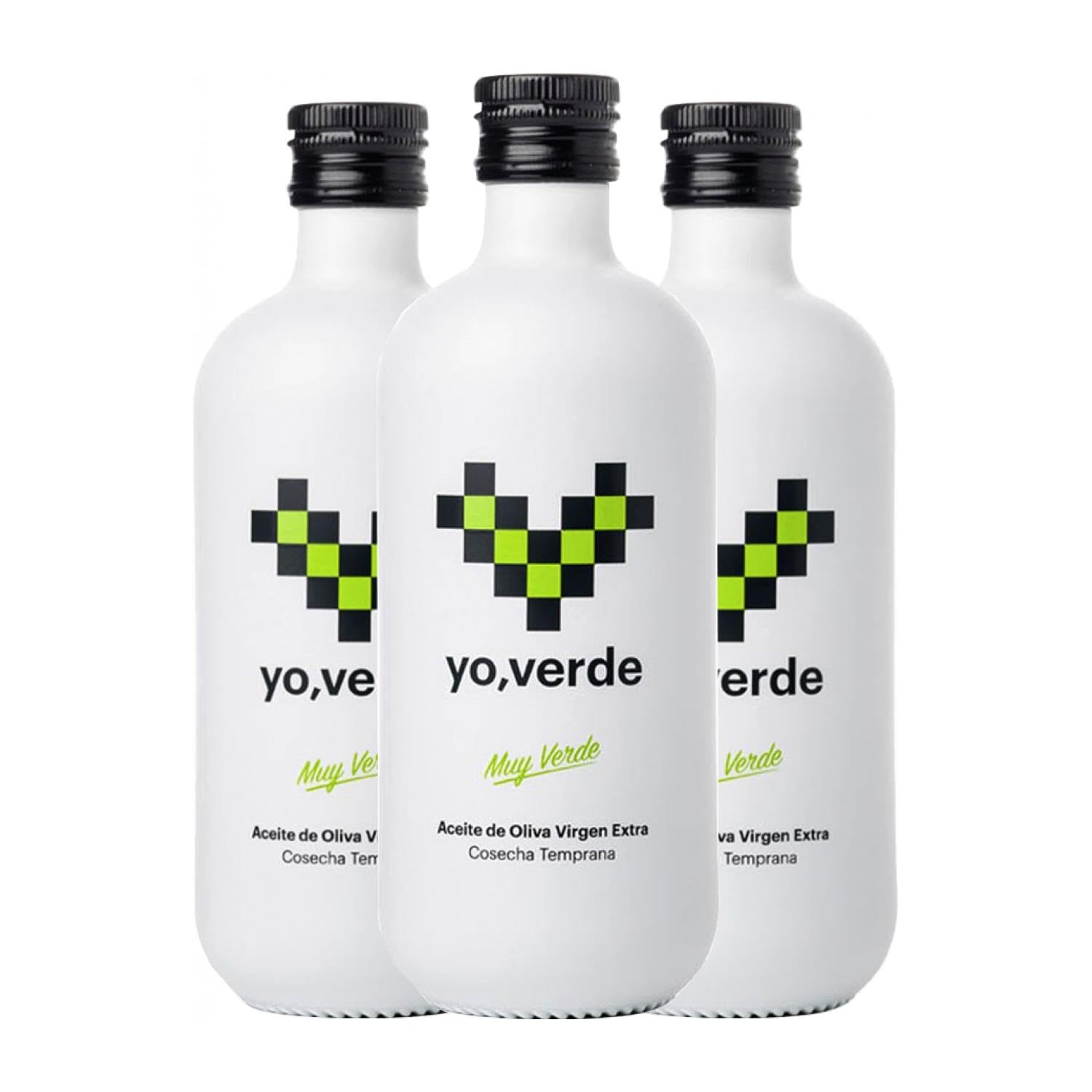 Aceite de Oliva Yo Verde Picual Botella Medium 50 cl (Caja de 3 Botella Medium de 50 cl)