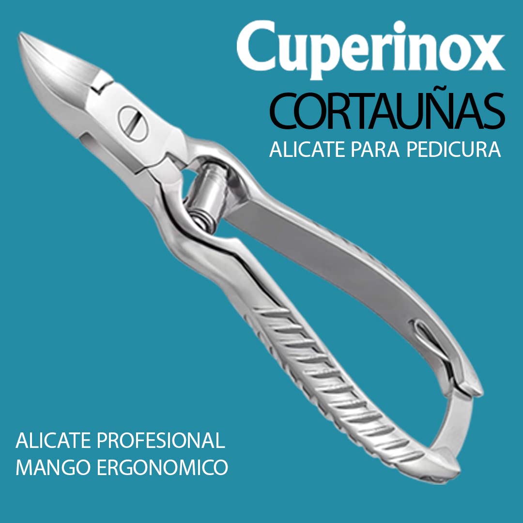 Alicates para pedicura, Profesional, Cortaúñas de Pies, Acero Inoxidable, Mango Ergonómico Antideslizante, Fácil Limpieza, Con Funda, 2 Años de Garantía