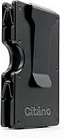 Carteira masculina de alumínio com bloqueio de RFID – Suporte de cartão de metal fino | Bloqueio NFC | Slot para dinheiro | Carteira minimalista com bolso frontal | Preta