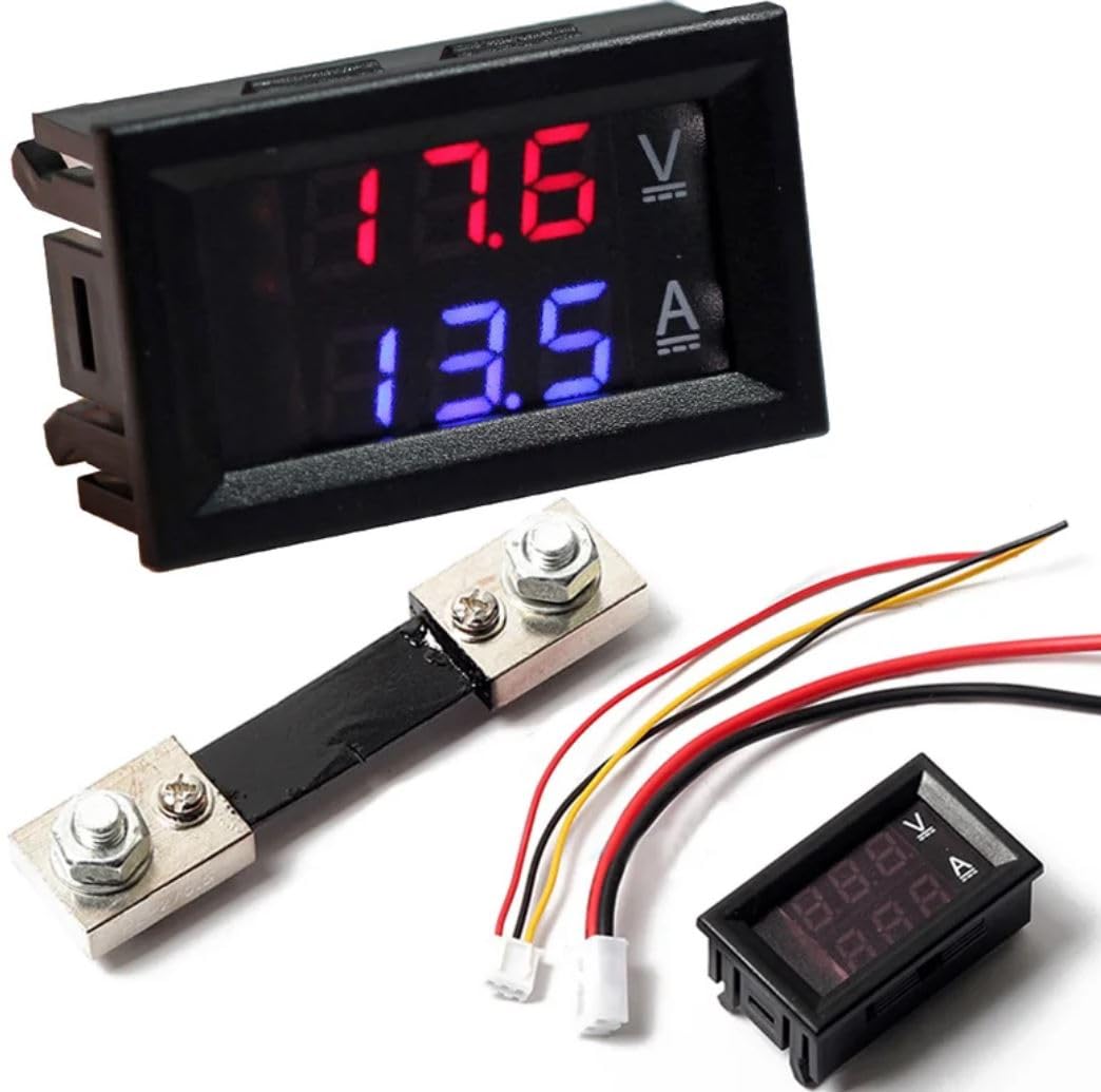 TechnoSam 0.28 inch DC 100V 100A LED Digital Ammeter-Voltmeter With Shunt (B0CRBBLW45) Amazon Price History, Amazon Price Tracker