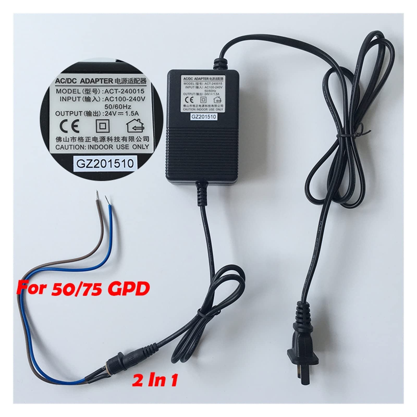 Sistema di filtraggio dell'acqua sottolavello Pompa idraulica universale 304 for uso alimentare DC24v 1.5A adatta for 50/75GPD