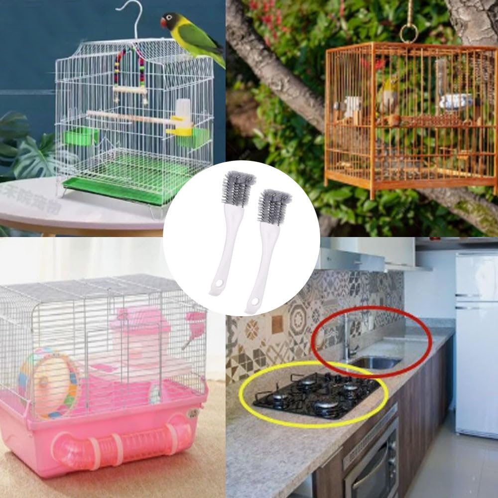 Pulitore per gabbia per uccelli, 4 pezzi, gabbia per pappagalli, accessori per attrezzi per gabbia per uccelli, per una migliore pulizia di escrementi di uccelli da gabbie per animali