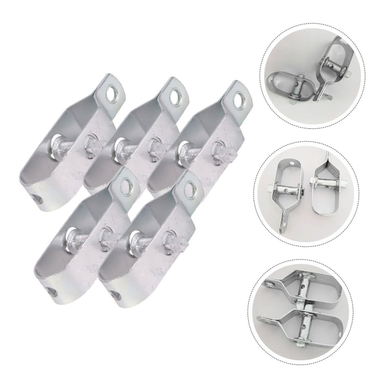 Zerodeko 4 Ensembles Tendeurs De Câble en Acier Tendeur Grillage Tendeur Cable Boucle Petite Clôture pour Jardin Piquet Cloture Tendeur De Câble Métallique Créatif Acier A3 6 Pièces * 4