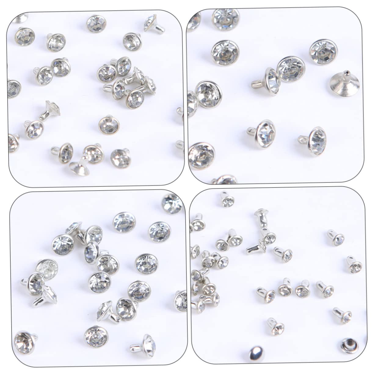EXCEART 800 Juegos De Remaches De Diamantes Decoración De Metal Chaqueta De Jeans Remaches De Cuero Remache De Cinturón Ropa Y Prendas De Vestir Jeans Con Remaches Remaches Hechos A Mano