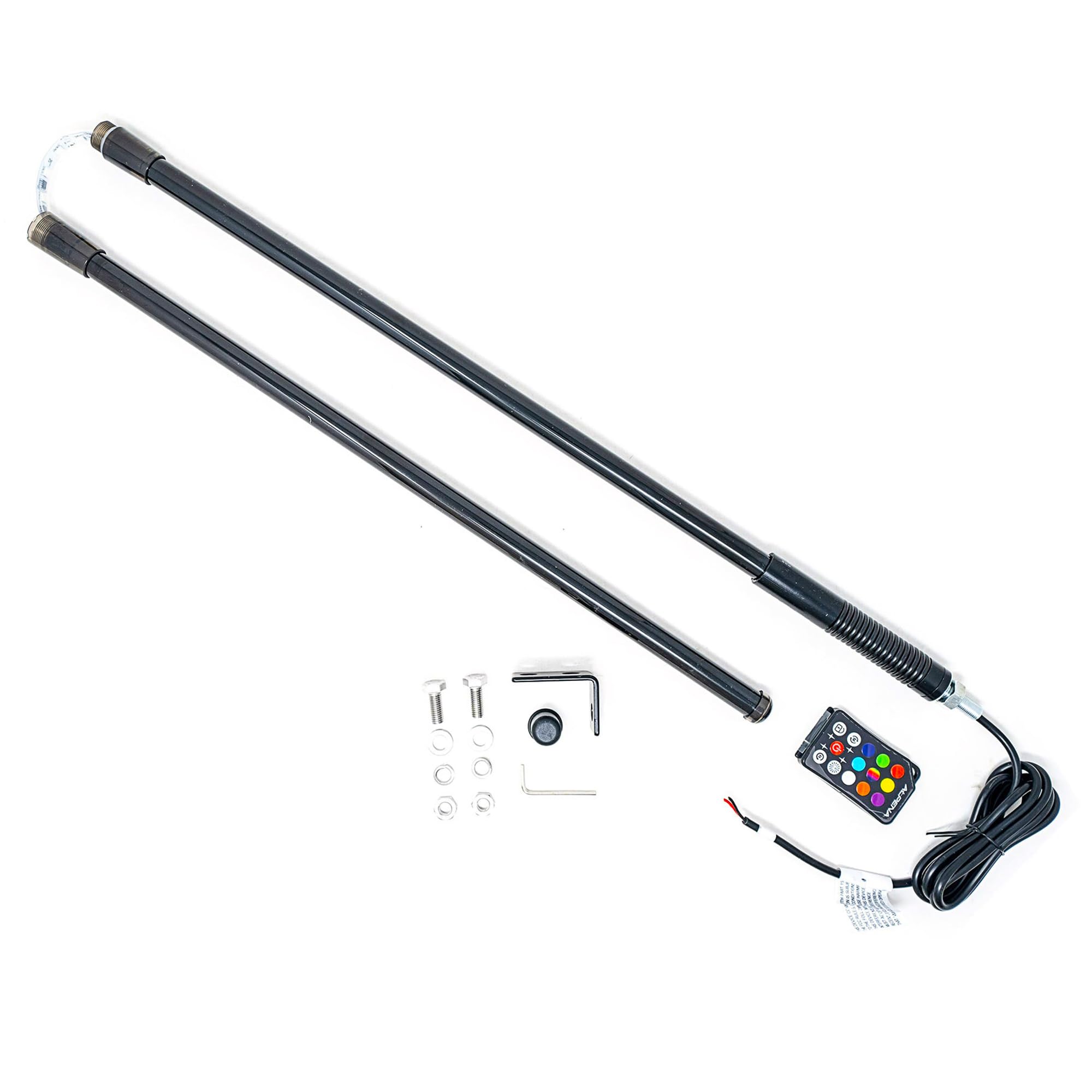 Alpena - BriteWhip Automotive LED Whip Lights, Premium Pole UTV Whip Lights for Car Exterior, Light Whip Pole with Remote Control, Universal Fit, 32 Preset Patterns and 51 Colors, 44.5 Inches, 1 Count