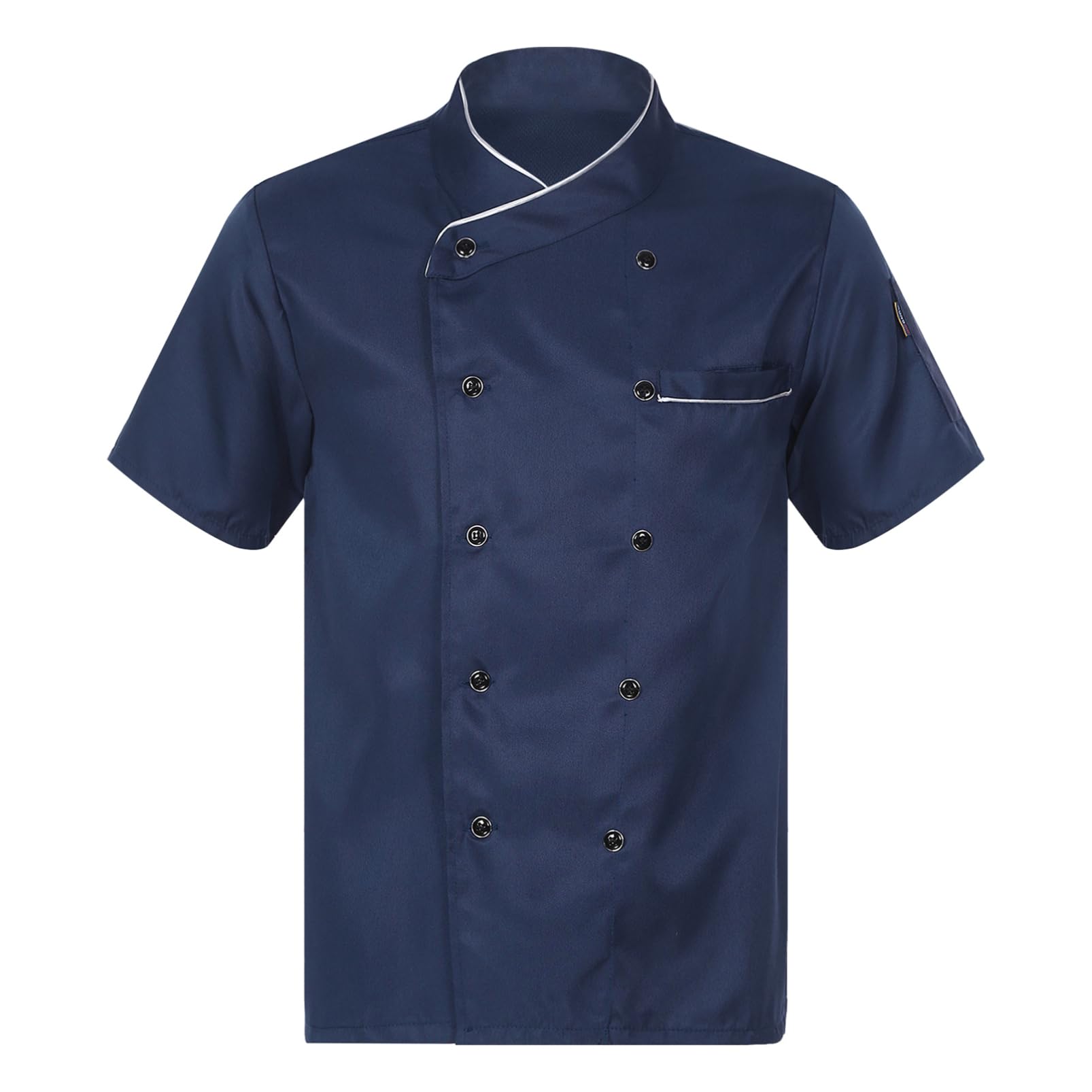 Aislor Chef Coat Long Sleeve Chef Clothes Women Men Chef Coats Button Chef Jacket Personalized Chef Clothing