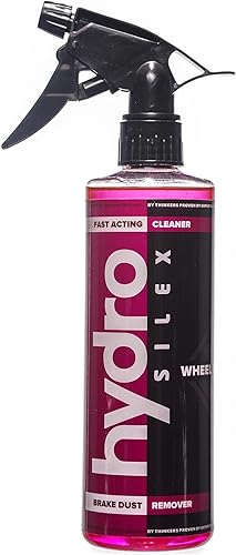HydroSilex Limpiador de ruedas en espray y removedor de hierro (16 onzas)  Elimina el polvo de freno y la suciedad de la carretera  Recarga tus