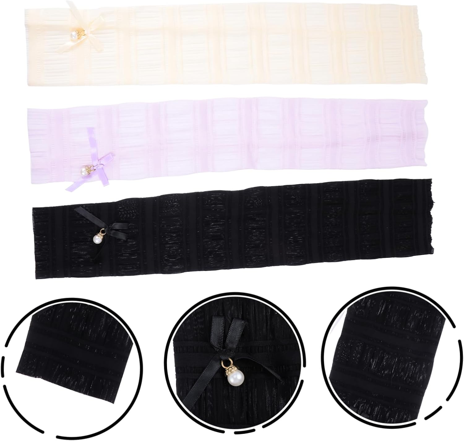 Kisangel 9pairs Sun Protection Arm Sleeves Cooling Protection for Outdoor Activities Lightweight Cycling Running Fishing and Sports Pearl Pearl