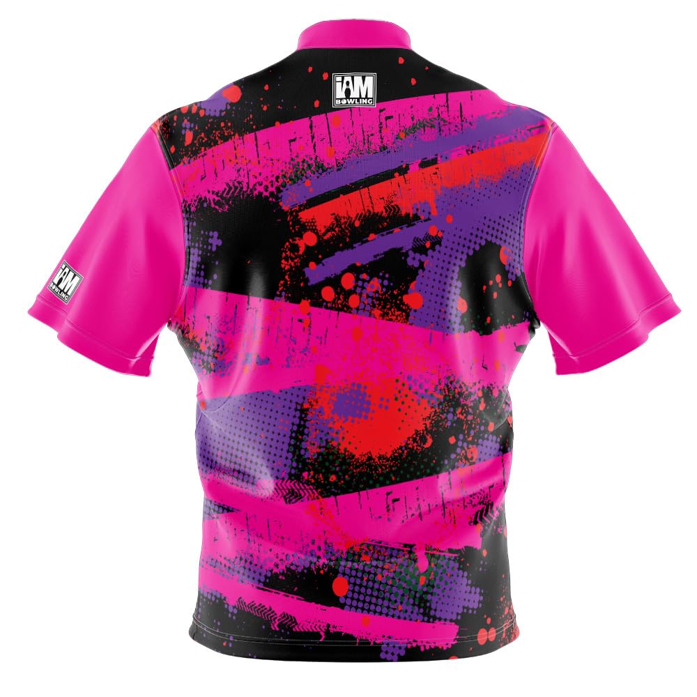 Logo Infusion Dye-Sublimated Bowling Jersey (Sash Collar) - I AM Bowling Fun Design 2020-DV8 - DV8 (X-Large) Multicolored