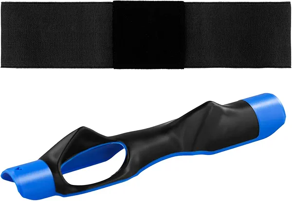 Golf Grip Trainer & Swing Correcting Arm Band, Black Golf Club Training Combo Grip Attachment for Correct Hand Position & Grasp and Improved Swing Mechanics