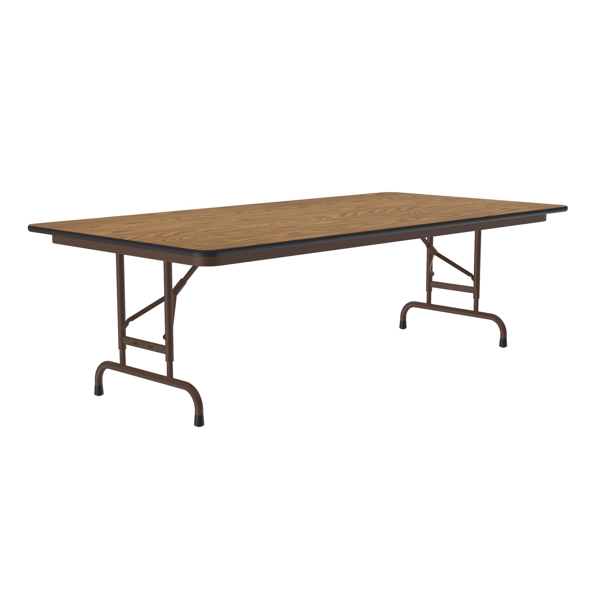 Correll 36x72 Office Workstation Table - Fusion Maple Laminate Top, Steel Frame, Made In USA