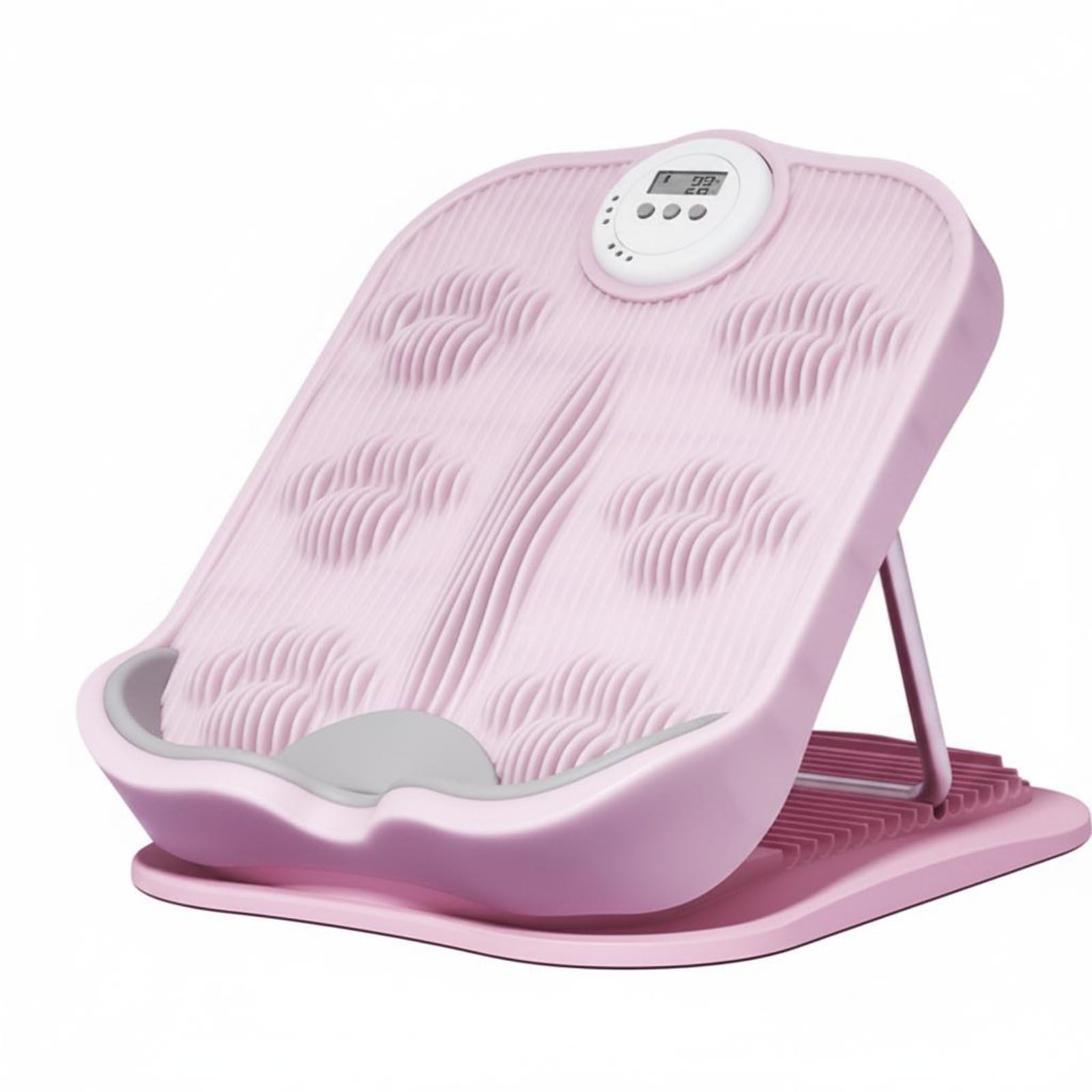 multifunctional calf stretch board non-slip slant board adjustable angle incline stretch platform foldable for home gym, with timer