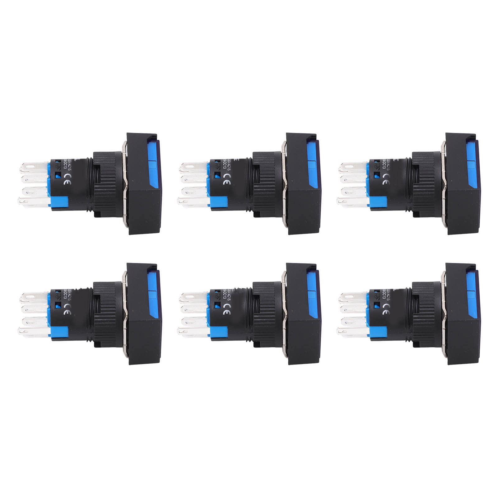 Hyuduo Interruptor de Botón ABS Autoblocante Pulsador AC DC12V 5A